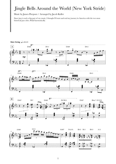 Jingle Bells Around the World (New York Stride) (arr. Jacob Koller)