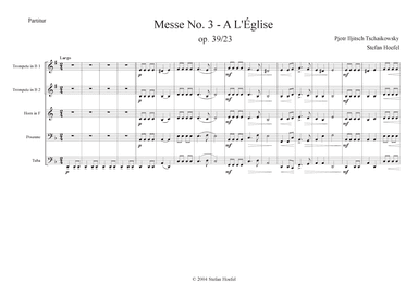 A L'Église / In Church op. 39, No. 23 from Messe No. 3 (arr. Stefan Hoefel)