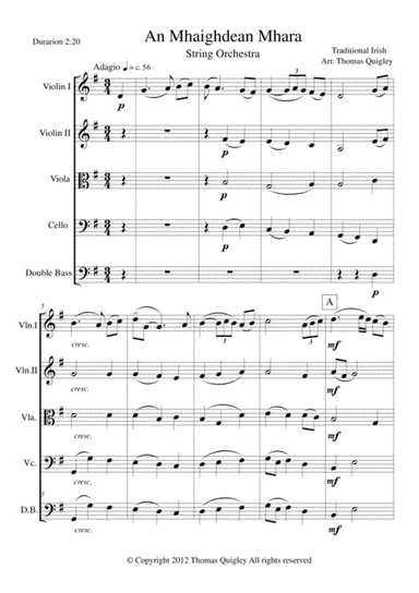 An Mhaighdean Mhara (arr. Thomas Quigley)