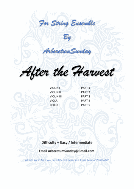 After the Harvest for Strings