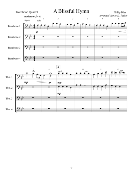 A  Blissful Hymn (arr. James K. Taylor)