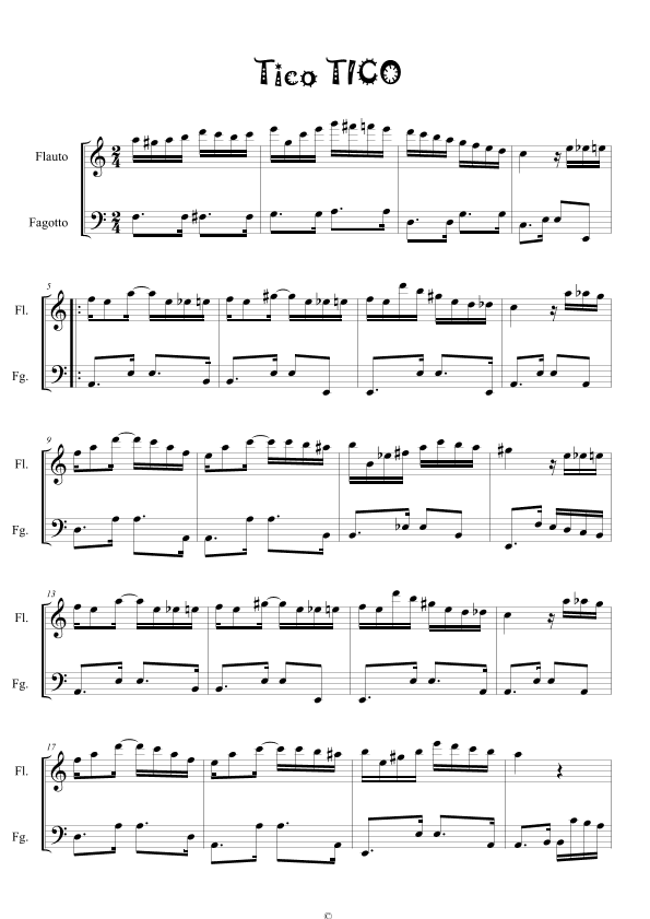 Tico Tico (arr. Iwan Lypetskyi)