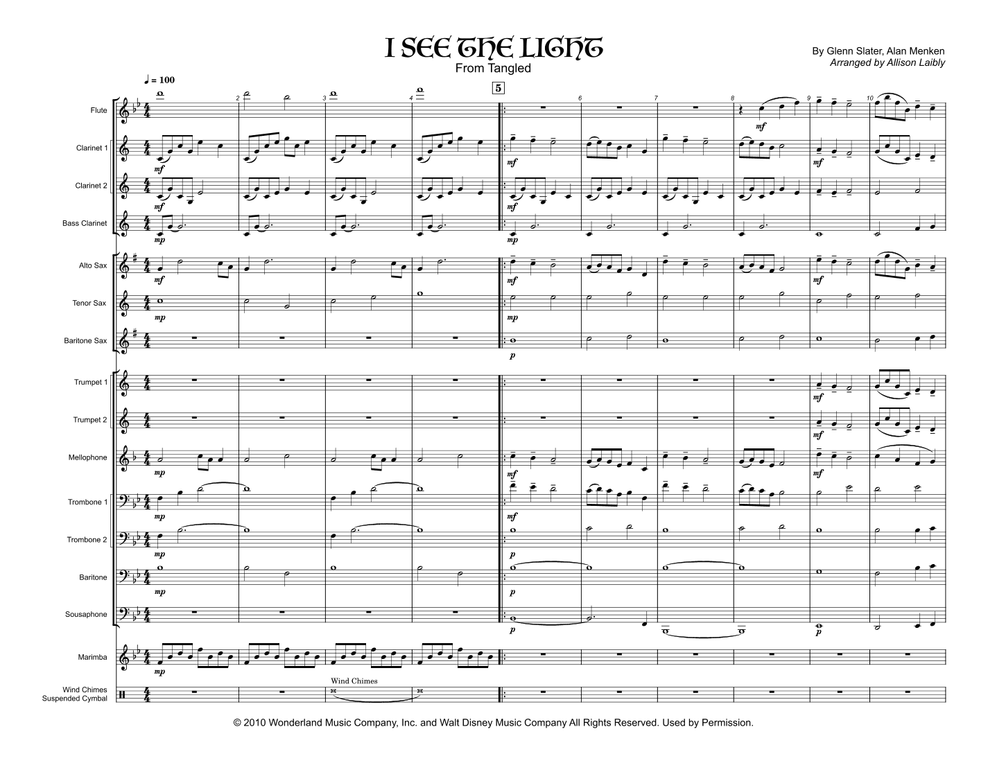 I See The Light (arr. Allison Laibly)