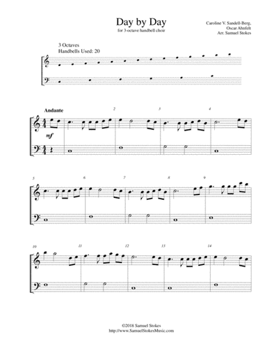 Day by Day - for 3-octave handbell choir (arr. Samuel Stokes)