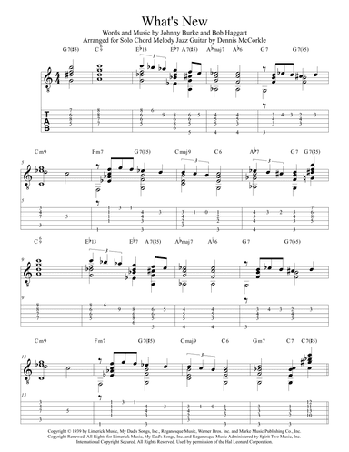What's New? (arr. Dennis McCorkle)