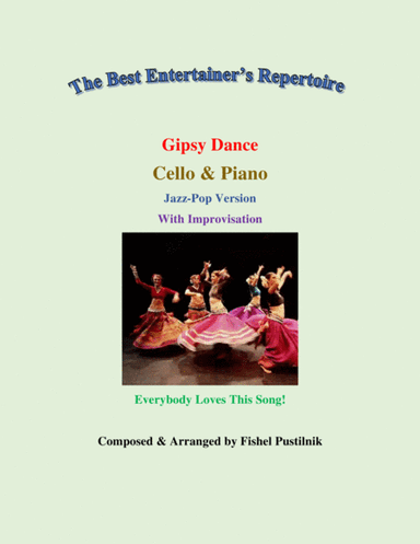 "Gipsy Dance"-Piano Background for Cello and Piano (with Improvisation)-Video