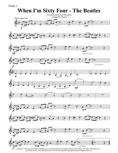 When I'm Sixty-four (arr. Marmpy)