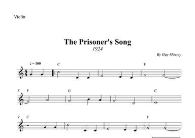 The Prisoner's Song (arr. Wesley S. SIlva)