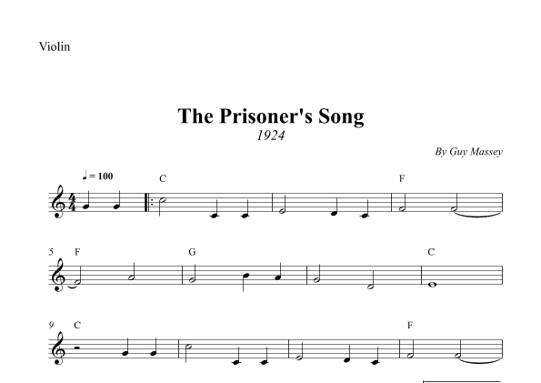 The Prisoner's Song (arr. Wesley S. SIlva)