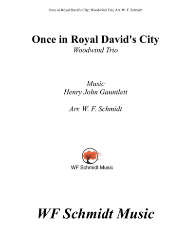 Once in Royal David's City (arr. W. F. Schmidt)
