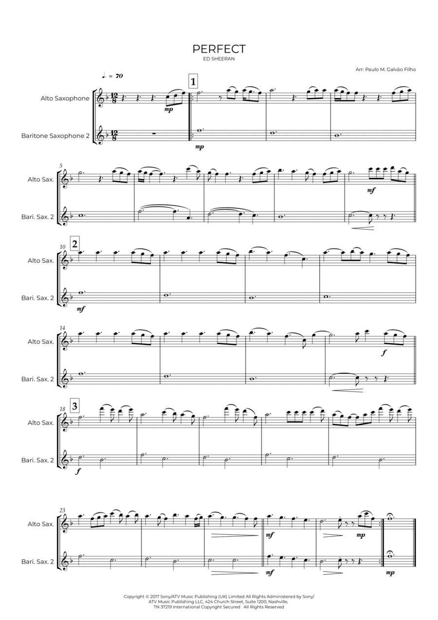 Perfect (arr. Paulo Galvão Filho)
