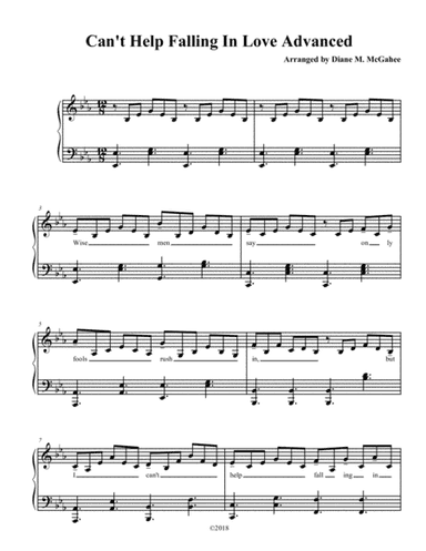 Can't Help Falling In Love (arr. Diane M. McGahee)