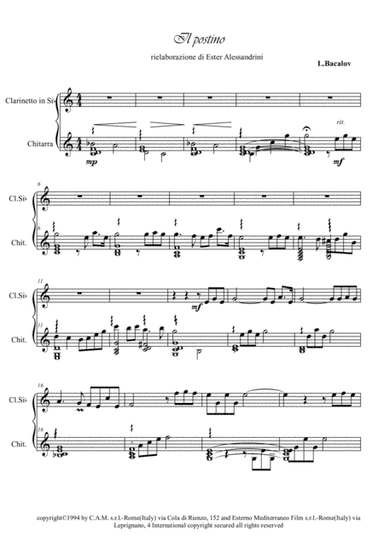 Il Postino (the Postman) (arr. Ester Alessandrini)