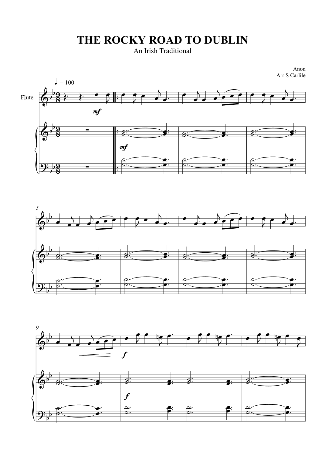 The Rocky Road to Dublin (arr. SCMusic)