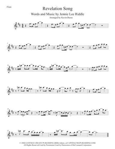 Revelation Song (arr. Kevin Busse)