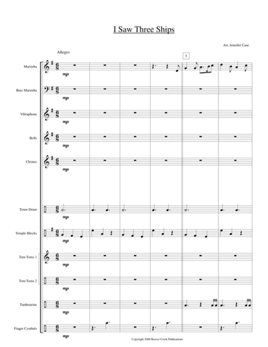 I Saw Three Ships (arr. J.L. Case)