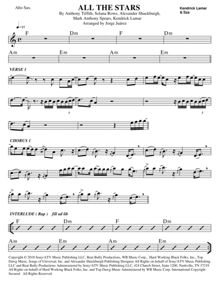 All The Stars (arr. Jorge Juárez)