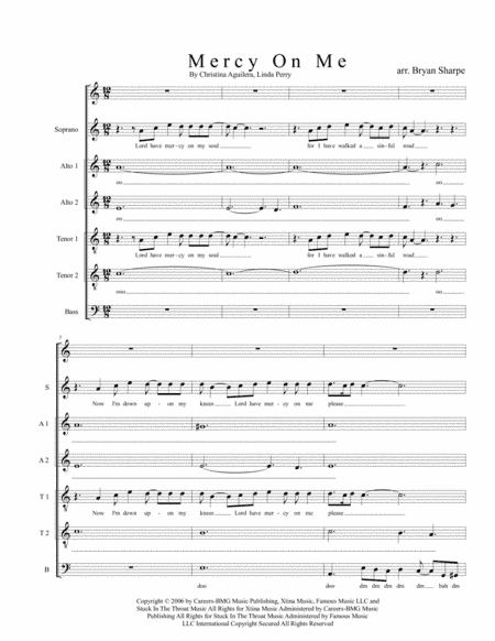 Mercy On Me (arr. Bryan Sharpe)