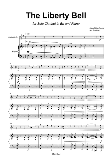 The Liberty Bell for Clarinet and Piano (arr. Tim Curd)