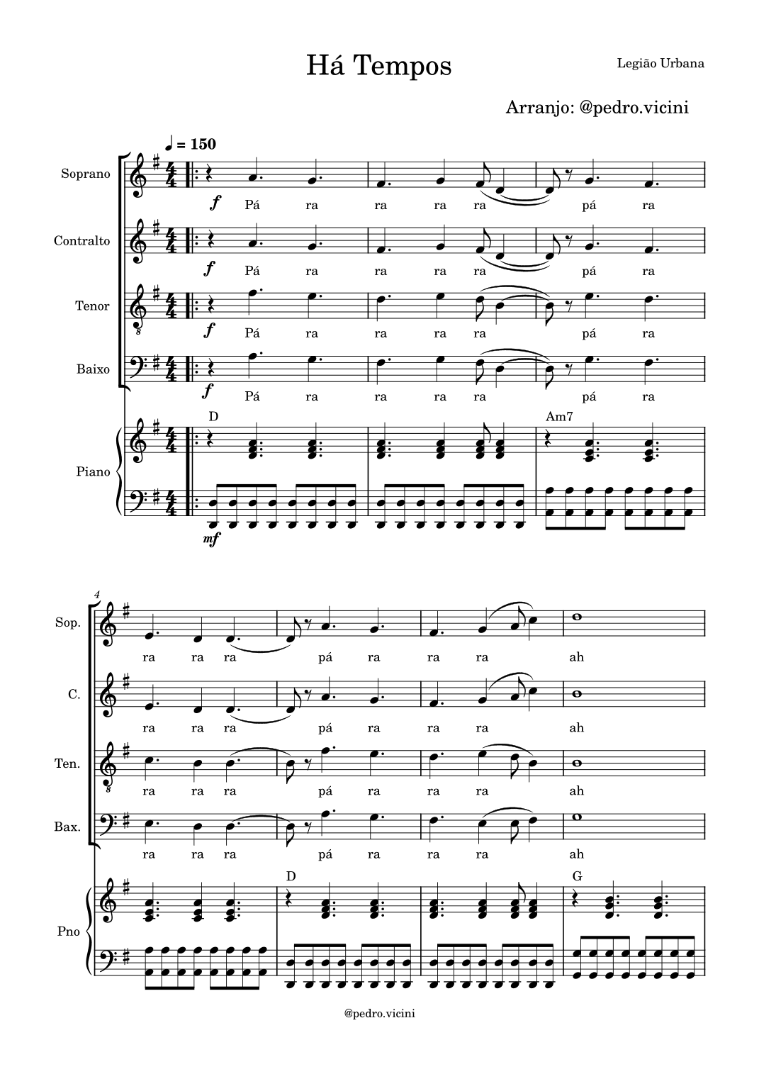 Ha Tempos (arr. Pedro Vicini - @pedro.vicini)