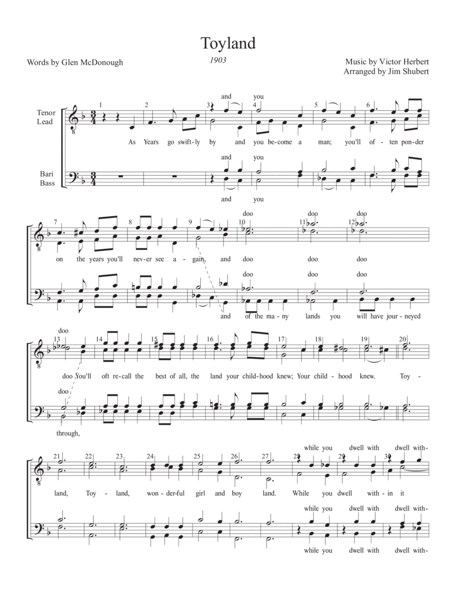 Toyland (arr. Jim Shubert)