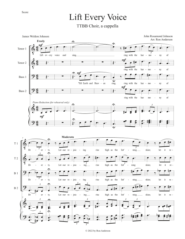 Lift Every Voice (arr. Ron Anderson)