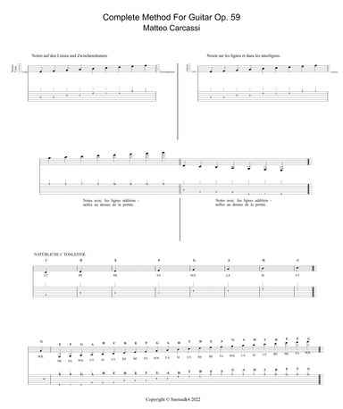 Complete Method For Guitar (With Tabs) Op.59 (arr. Sarmadk4)