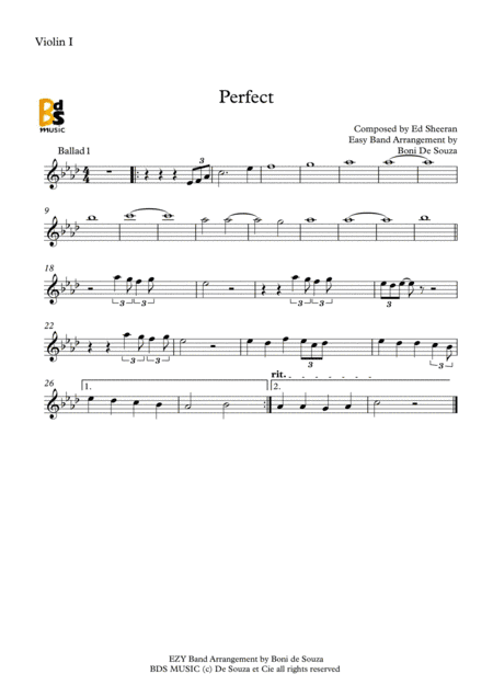Perfect (arr. De Souza et Music LLP)
