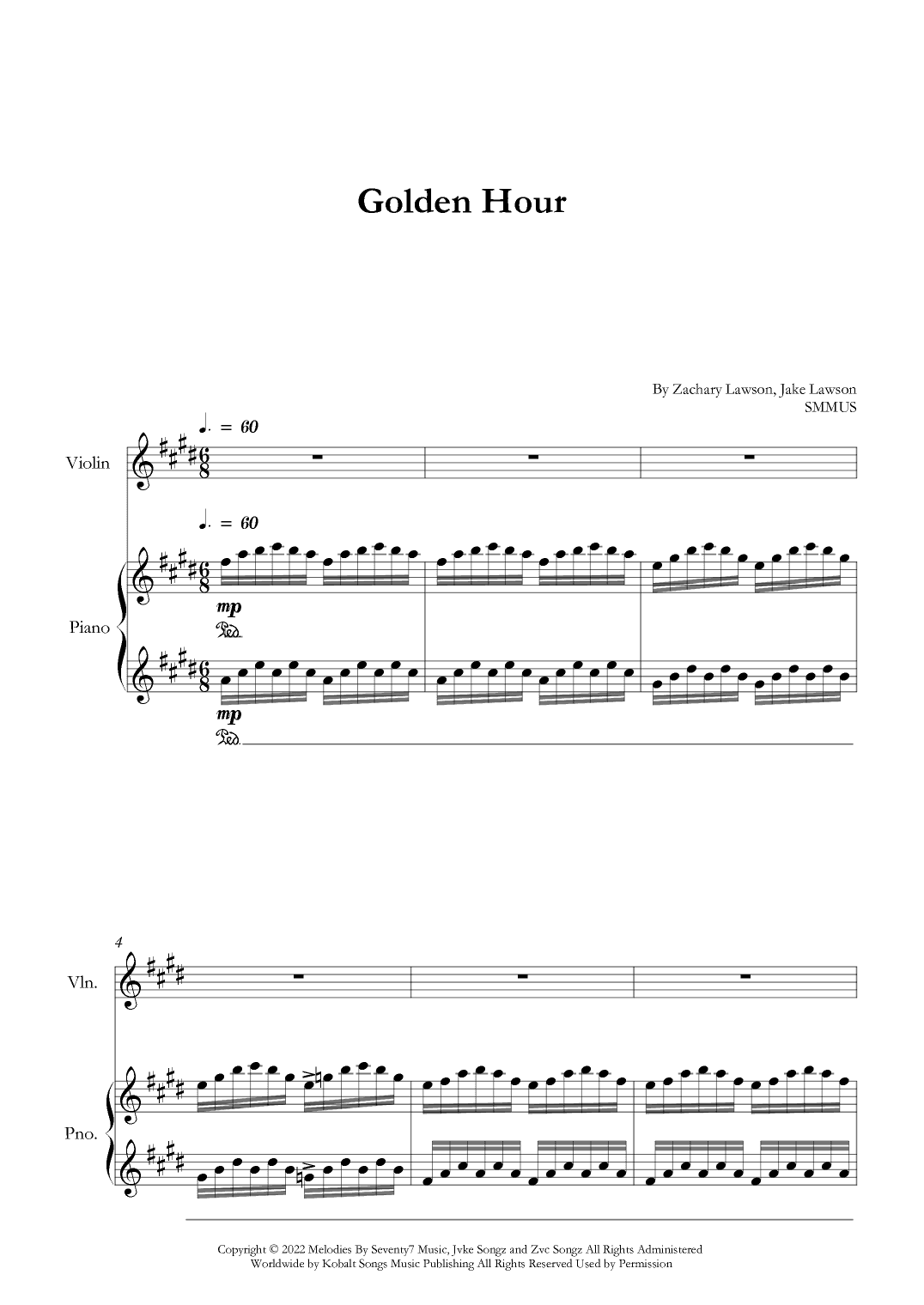 Golden Hour (arr. SMMUS)