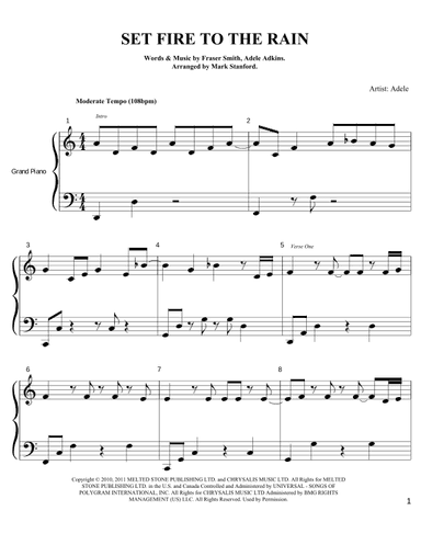 Set Fire To The Rain (arr. Mark Stanford)