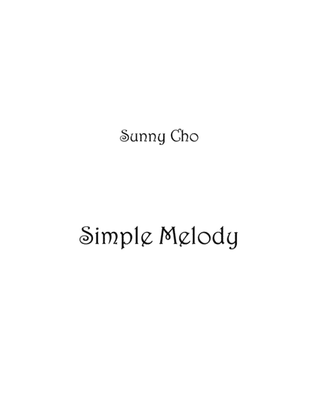 Simple Melody_Easy Piano Solo Piece
