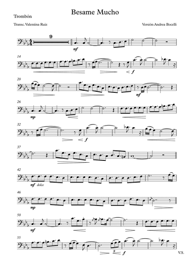 Besame Mucho (arr. Valentina Ruiz)