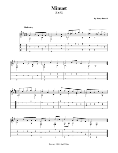 Minuet (Z 650) (arr. Mark Phillips)