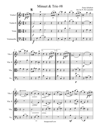 Minuet and Trio #8 (arr. Nick Lacanski)