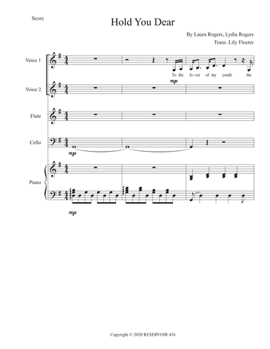 Hold You Dear (arr. Lily Floeter)