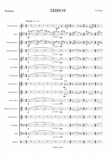 Cantabile for Horn and little wind band - 24/09/19