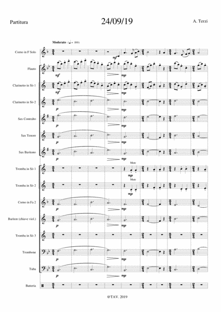 Cantabile for Horn and little wind band - 24/09/19