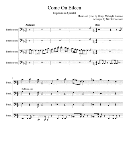 Come On Eileen (arr. Nicole Guccione)