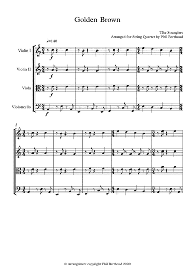 Golden Brown (arr. Phil Berthoud)