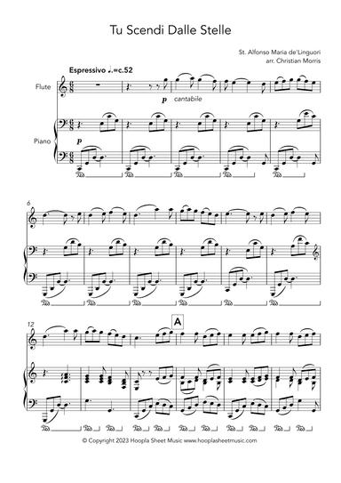 Tu Scendi Dalle Stelle (arr. Christian Morris)