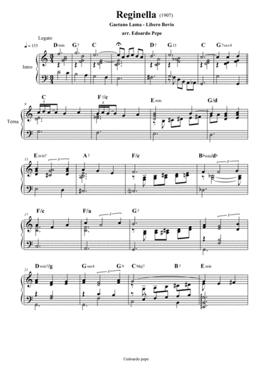 Reginella (arr. Edoardo Pepe)