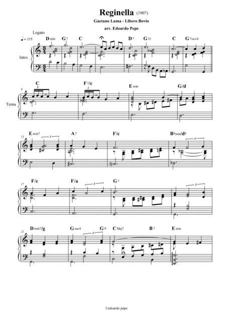 Reginella (arr. Edoardo Pepe)