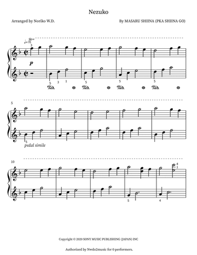 Nezuko (arr. Noriko W. D.)