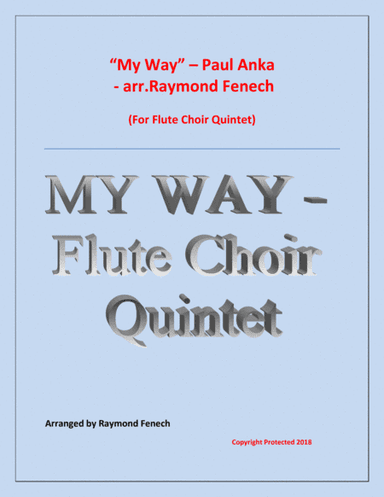 My Way (arr. Raymond Fenech)