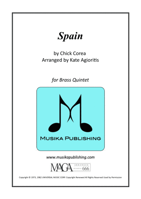 Spain (arr. Kate Agioritis)