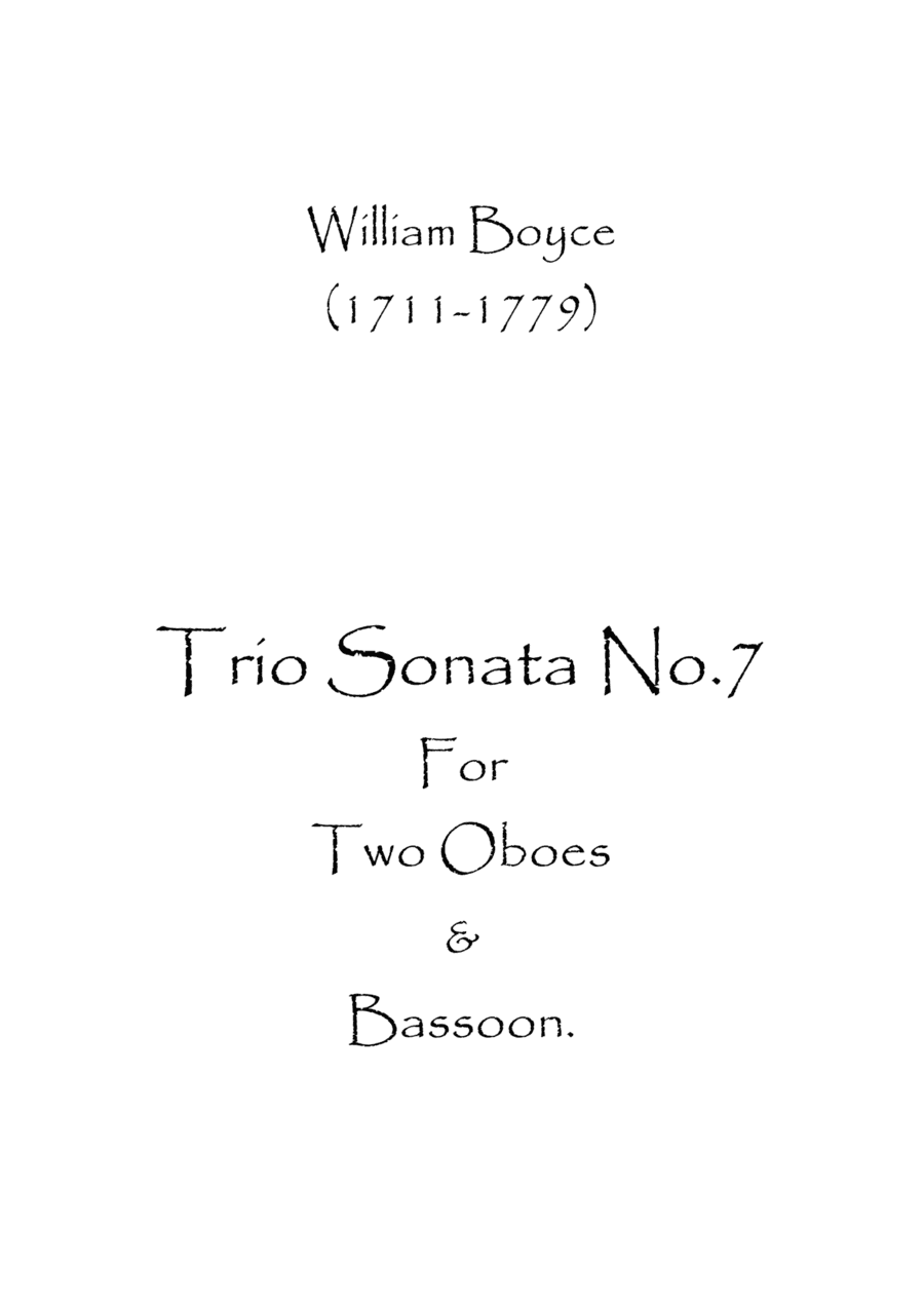 Trio Sonata No.7 (arr. Spence Bundy)