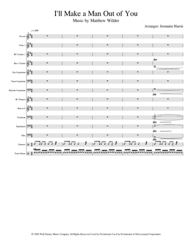 I'll Make A Man Out Of You (arr. Jermaine Harris)