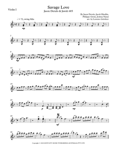Savage Love (arr. Lorento Golofeev)