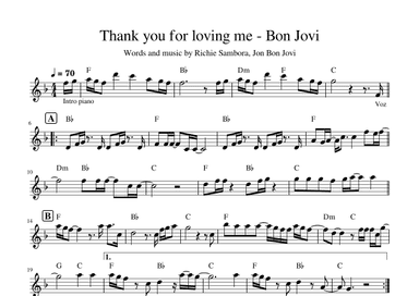 Thank You For Loving Me (arr. Marina Lopes)
