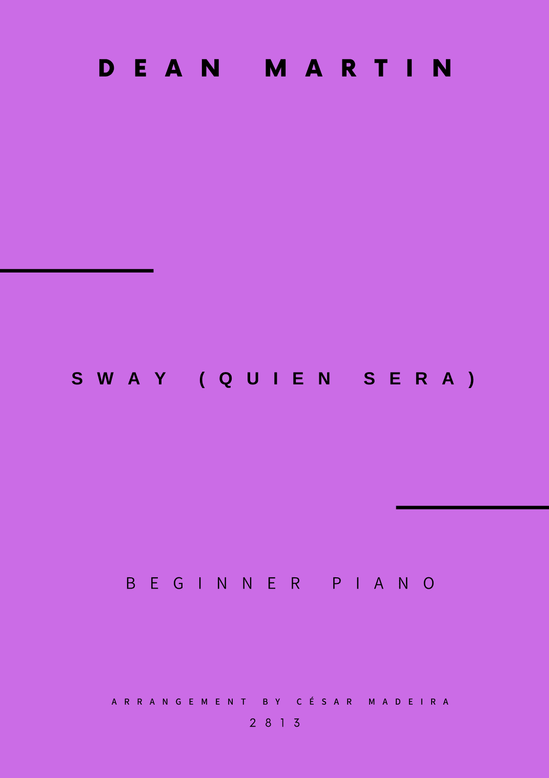 Sway (quien Sera) (arr. César Madeira)